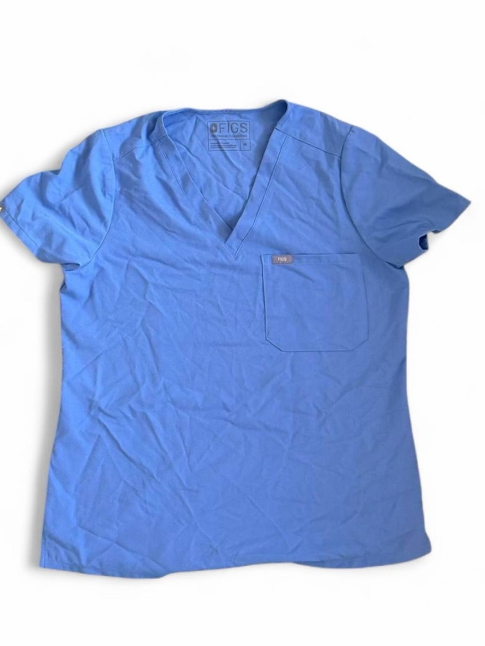 Figs Women’s Scrub Top in Ceil Blue
